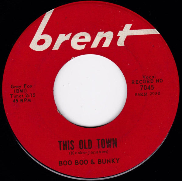 Boo Boo & Bunky : This Old Town / Turn Around (7", Single)