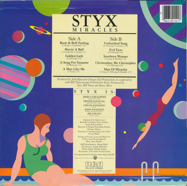 Styx : Miracles (LP, Album, RE, Ind)