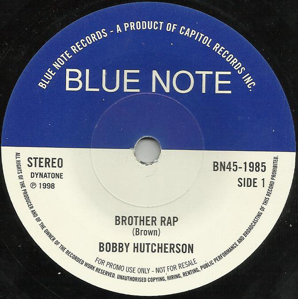 Bobby Hutcherson / Gerald Wilson : Brother Rap / California Soul (7", Promo)