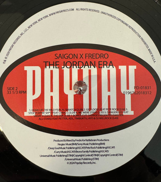Saigon X Fredro : The Jordan Era (LP, Album, Ltd)