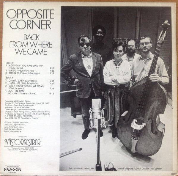 Opposite Corner : Back From Where We Came (LP, Album)