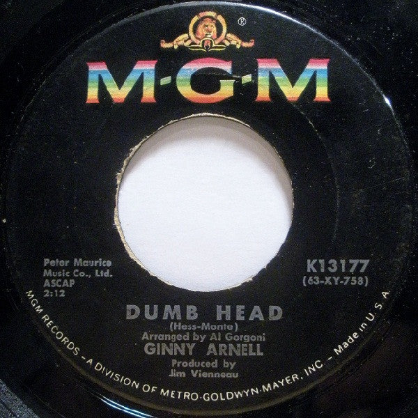 Ginny Arnell : Dumb Head (7", Single)