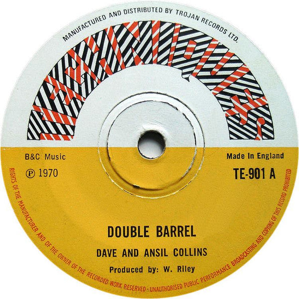 Dave & Ansel Collins : Double Barrel (7", Single, Sol)