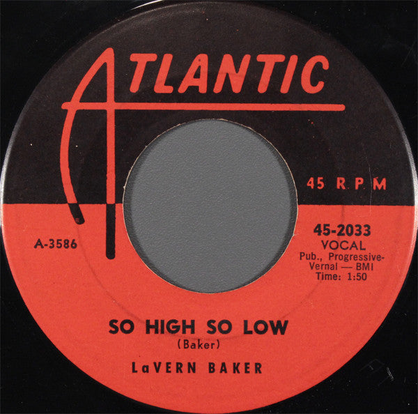 Lavern Baker : So High So Low / If You Love Me (7")