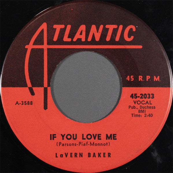 Lavern Baker : So High So Low / If You Love Me (7")