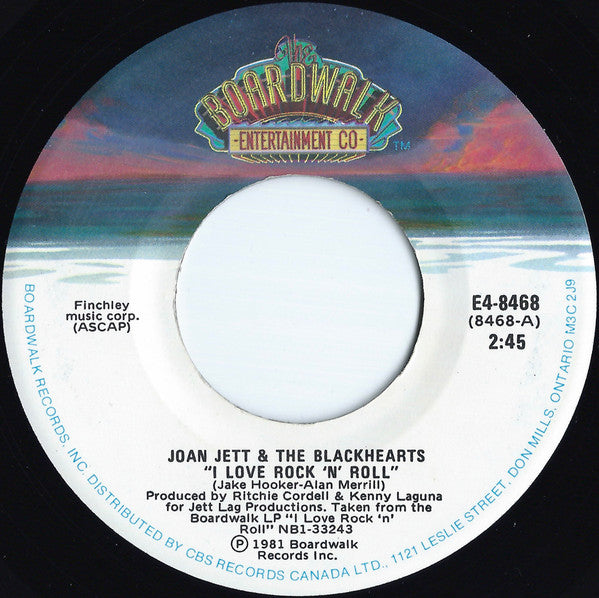 Joan Jett & The Blackhearts : I Love Rock 'N' Roll (7", Single)