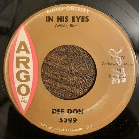 Dee Don : Then I'll Be Happy / In His Eyes (7")