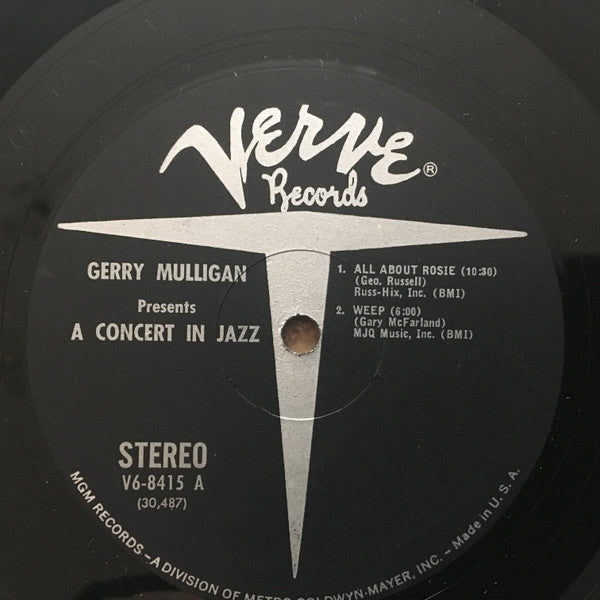 The Concert Jazz Band* : Gerry Mulligan Presents A Concert In Jazz (LP, Album, Gat)