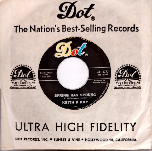 Keith McCormack & Juanita Jordan : Spring Has Sprung / Stumbling Stone (7", Single)