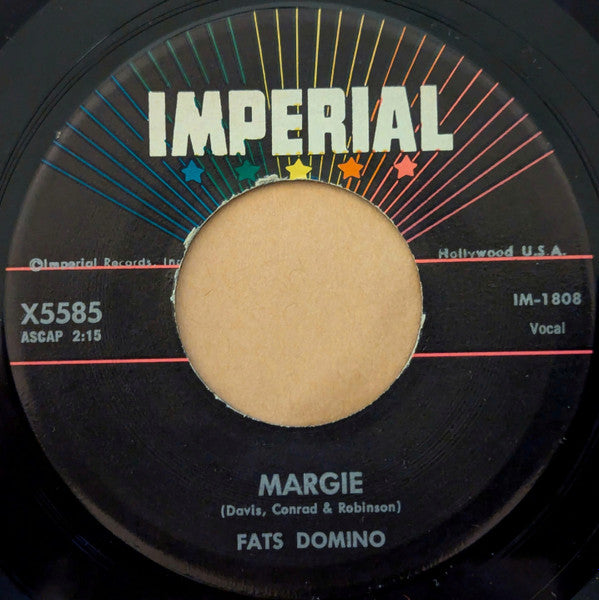 Fats Domino : I'm Ready / Margie (7")