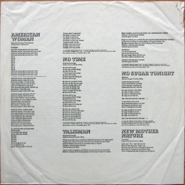 The Guess Who : American Woman (LP, Album)