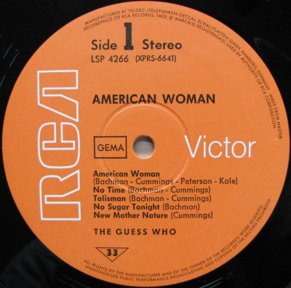 The Guess Who : American Woman (LP, Album)
