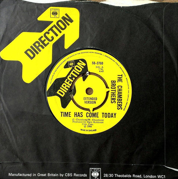The Chambers Brothers : Time Has Come Today (7", Single)