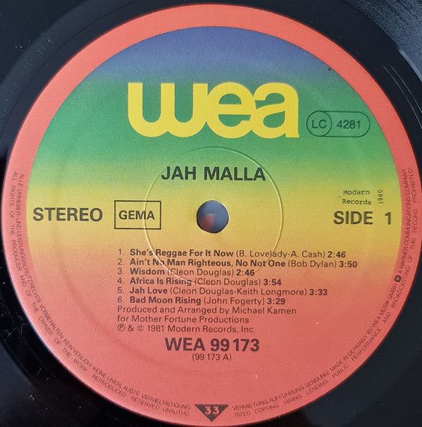 Jah Malla : Jah Malla (LP, Album)