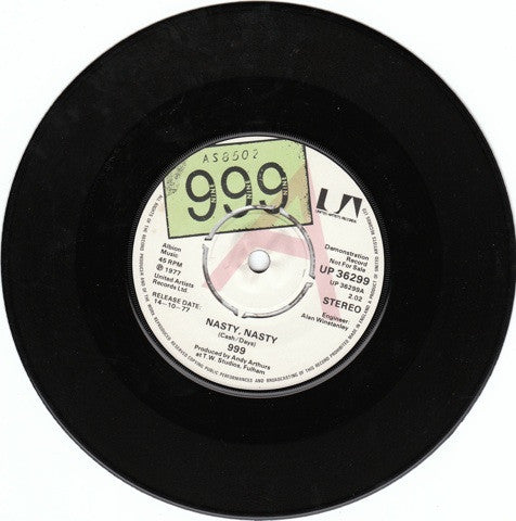999 : Nasty, Nasty (7", Promo)