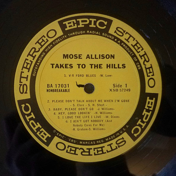 Mose Allison : Takes To The Hills (LP, Album)