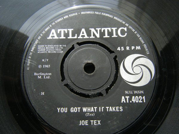 Joe Tex : You Better Get It (7", Single)