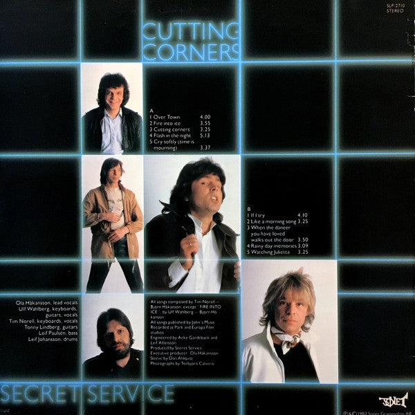 Secret Service : Cutting Corners (LP, Album)