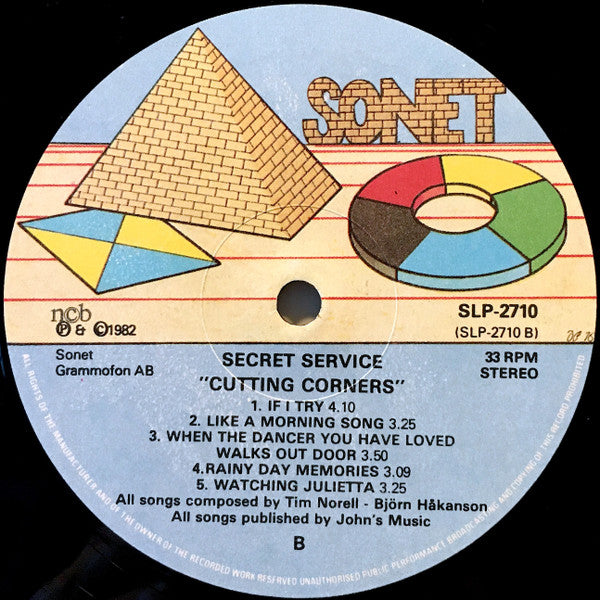 Secret Service : Cutting Corners (LP, Album)