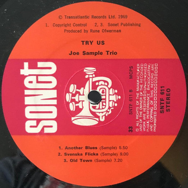 Joe Sample Trio : Try Us (LP, Album)