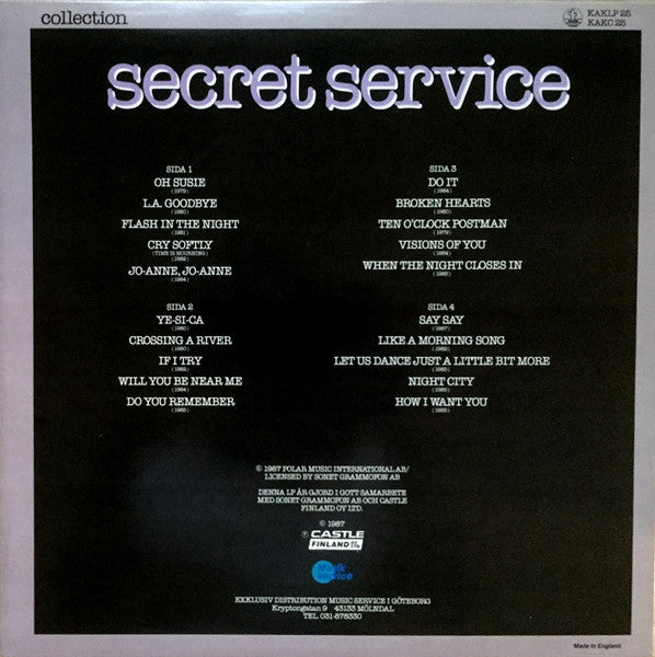 Secret Service : Collection (2xLP, Album, Comp)