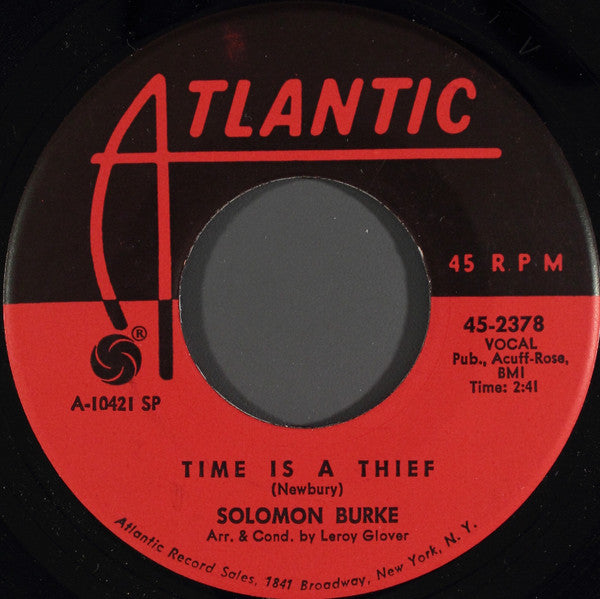 Solomon Burke : Time Is A Thief / Keep A Light In The Window Till I Come Home (7", Single, SRC)