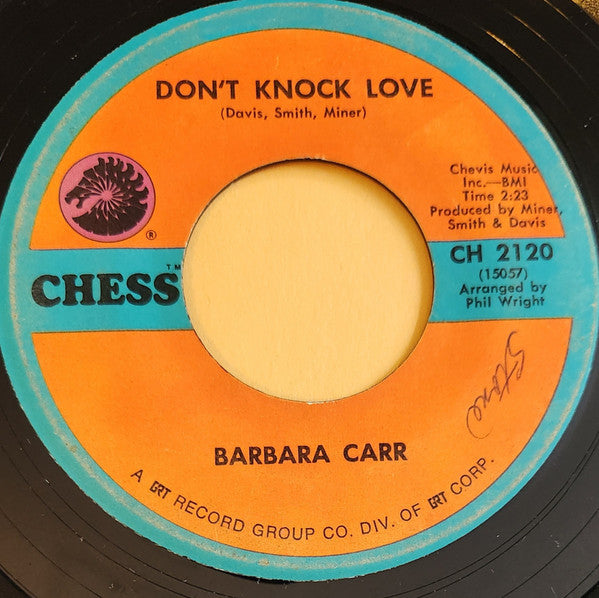 Barbara Carr : Think About It Baby / Don't Knock Love (7", Single)