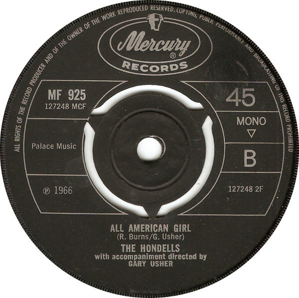 The Hondells : Younger Girl (7", Single, Mono)