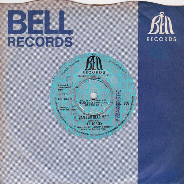 Lee Dorsey : Can You Hear Me? (7", Single)