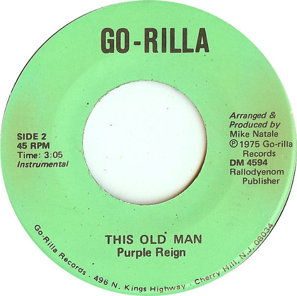 Purple Reign : This Old Man (7", Single)