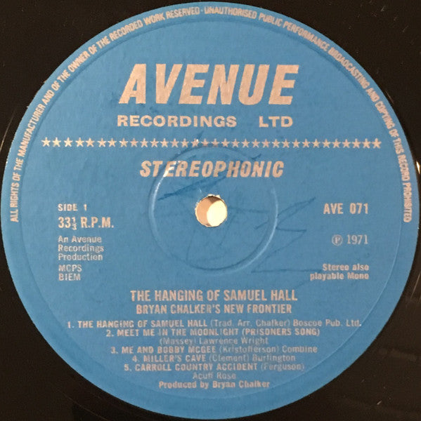 Bryan Chalker's New Frontier : The Hanging Of Samuel Hall (LP)