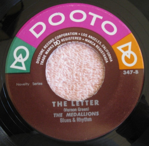 The Medallions : Buick 59 / The Letter (7", Single, RE)