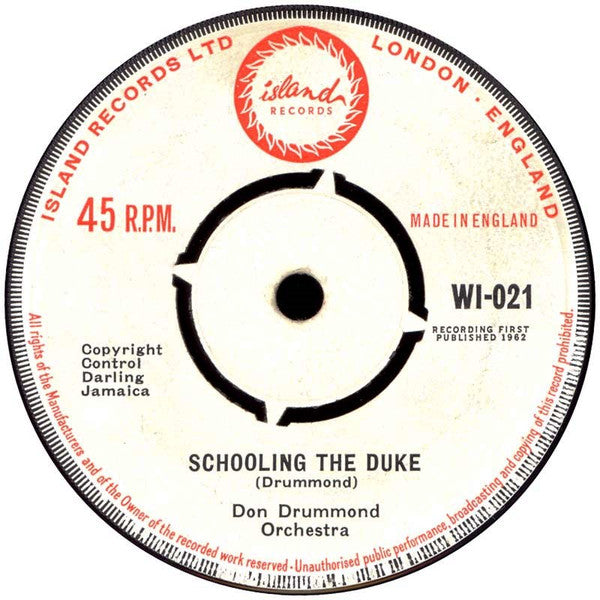Don Drummond Orchestra : Schooling The Duke / Bitter Rose (7", Single)