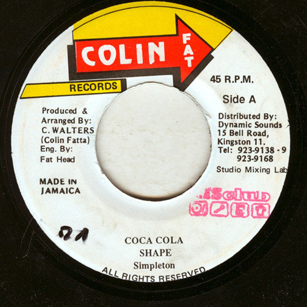 Simpleton : Coca Cola Shape (7", MP, RP)
