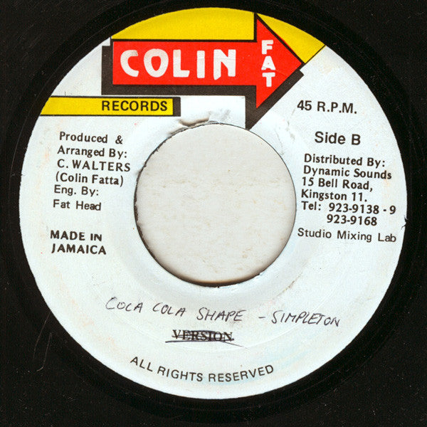 Simpleton : Coca Cola Shape (7", MP, RP)
