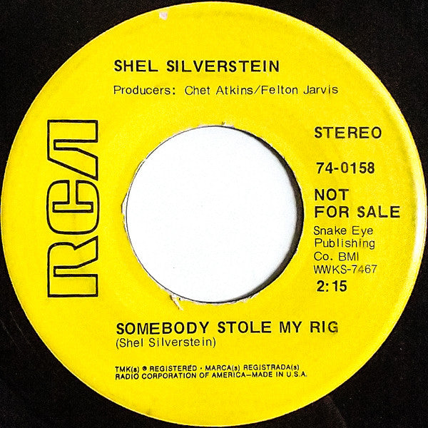 Shel Silverstein : Boy Named Sue (7", Promo)