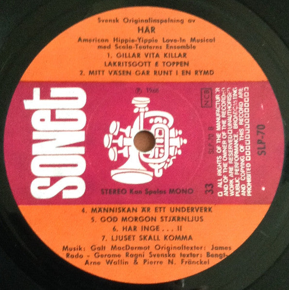Various : Hår - American Hippie-Yippie Love-In Musical (LP, Album)