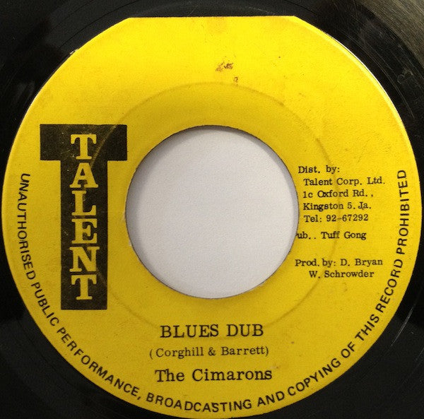 The Cimarons : Talking Blues (7", Yel)