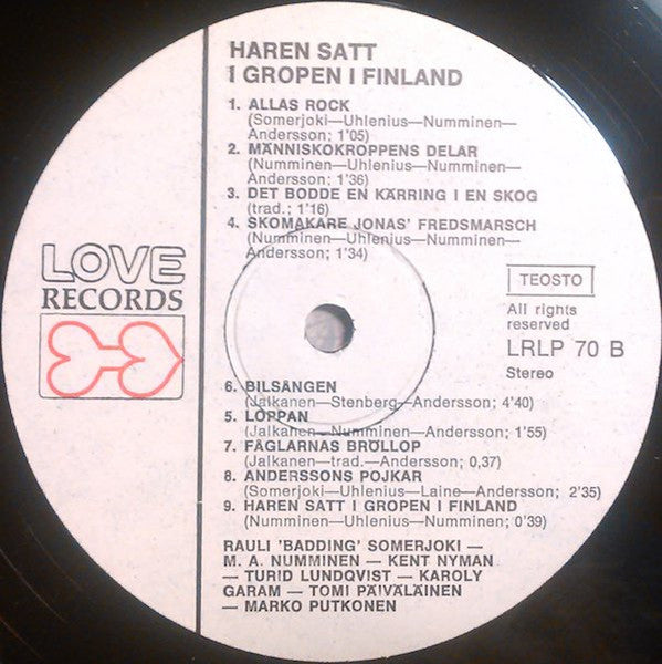 Various : Haren Satt I Gropen I Finland (LP, Album, Fol)