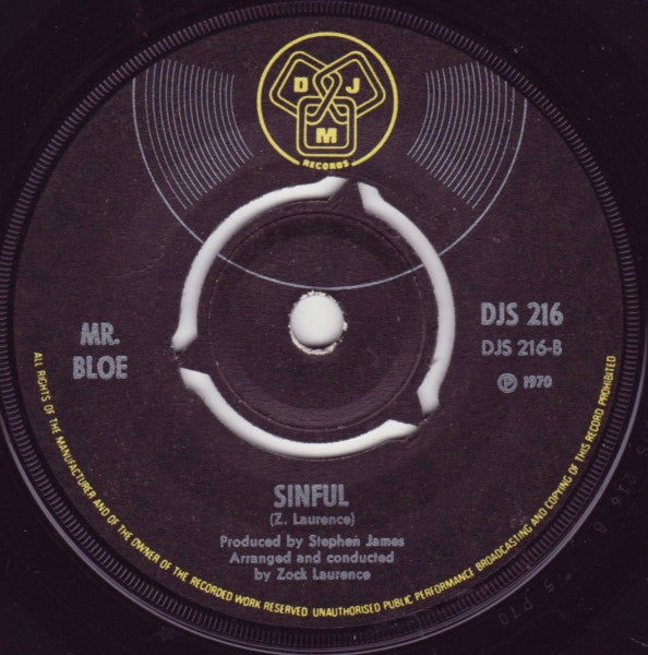 Mr. Bloe : Groovin' With Mr. Bloe (7", Single)