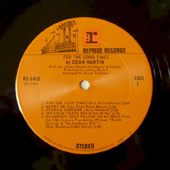 Dean Martin : For The Good Times (LP, Album)