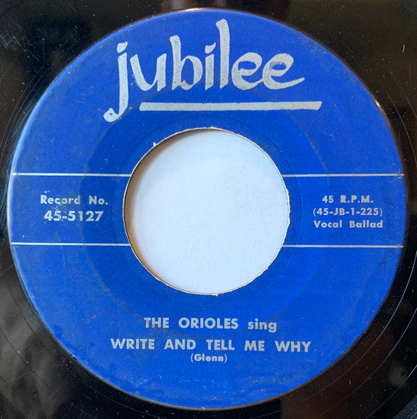 The Orioles : In The Mission Of St. Augustine / Write And Tell Me Why (7")