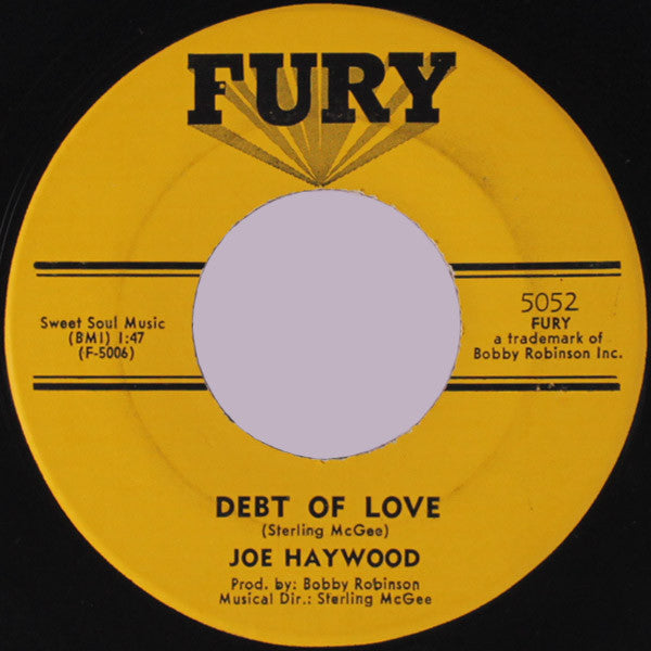 Joe Haywood : Ghost Of Love / Debt Of Love (7")