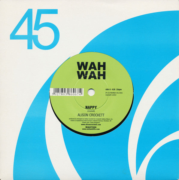 Alison Crockett : Nappy / Like Rain (7")