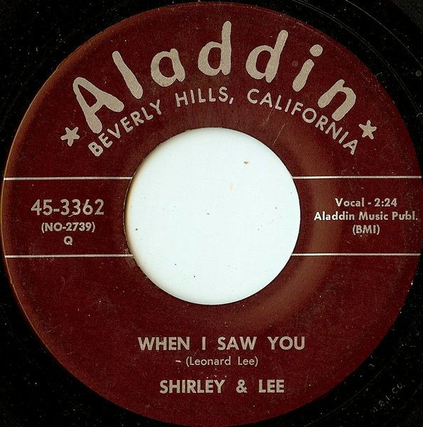 Shirley And Lee : When I Saw You / That's What I Wanna Do (7")
