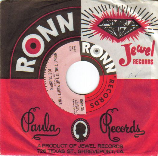 Big Joe Turner : Night Time Is The Right Time / Morning Glory (7", Single)