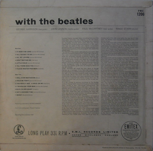 The Beatles : With The Beatles (LP, Album, Mono, ‘Go)