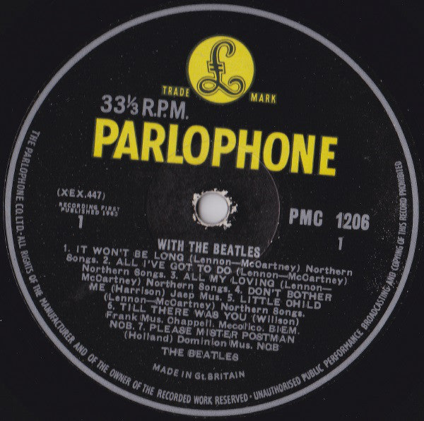 The Beatles : With The Beatles (LP, Album, Mono, ‘Go)