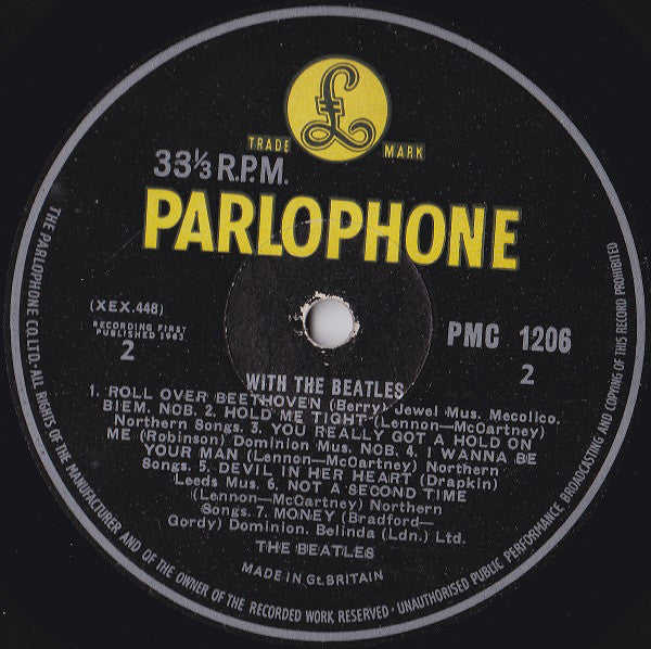 The Beatles : With The Beatles (LP, Album, Mono, ‘Go)