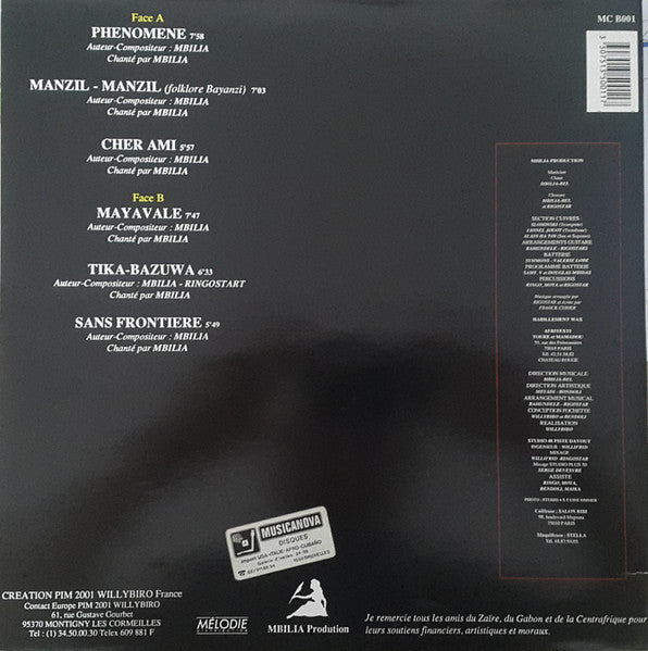 Mbilia Bel : Phénomene (LP, Gat)